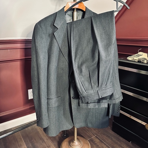 VITO RUFOLO Zignone Super 100s wool gray 2pc suit Italy soft